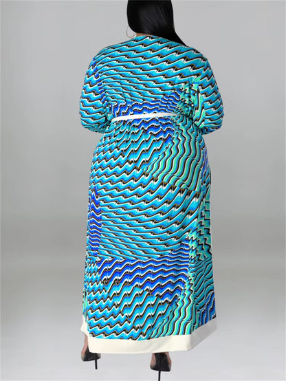 Size Dress Sets 2 Piece Outfits Slip Maxi Dresses Out Wear Coat Cloak Sexy Matching Suit Fall Wholesale Dropshipping