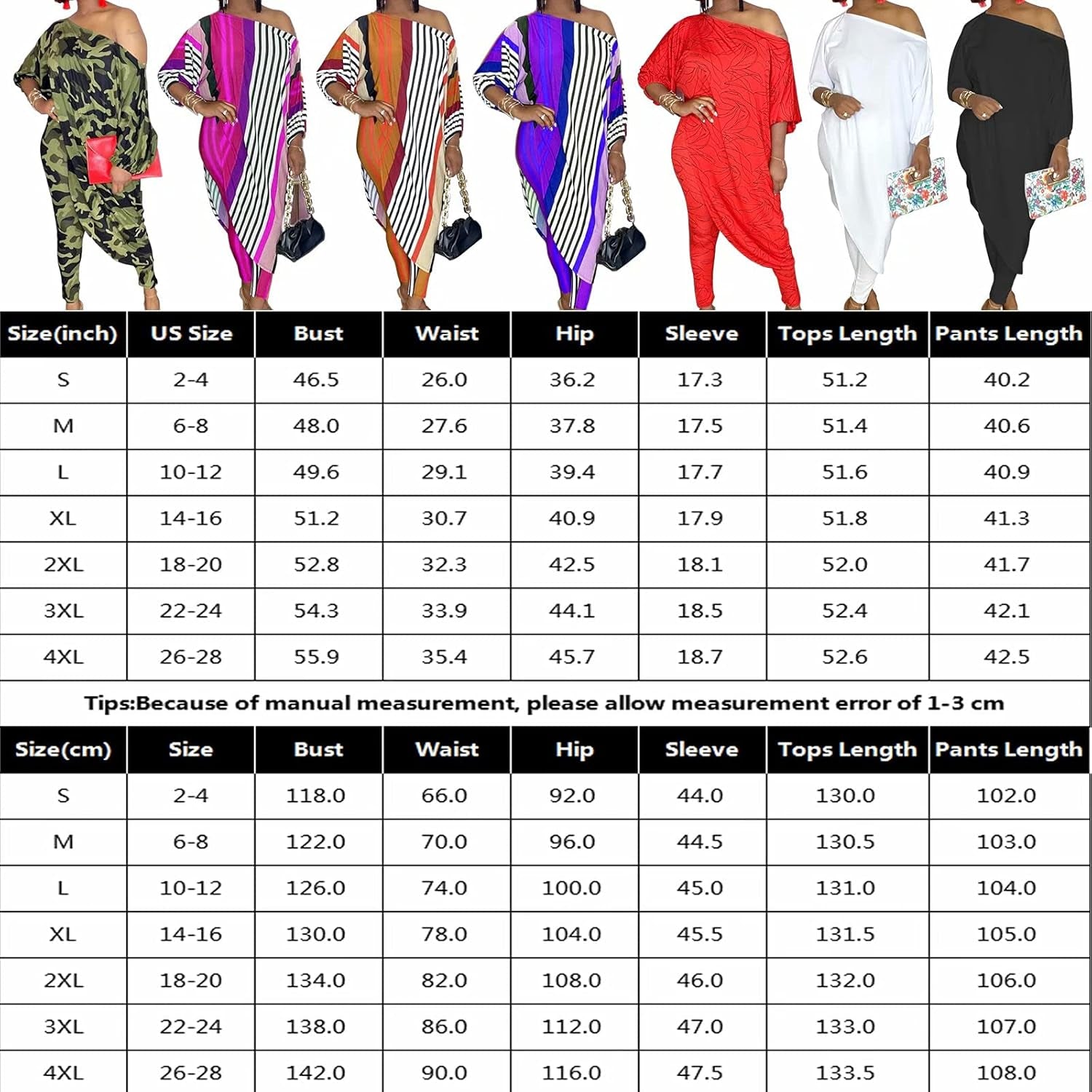 Plus Size Womens 2 Piece Outfits Casual Printed Long Tops Bodycon Oversized Pants Sweatsuit Set