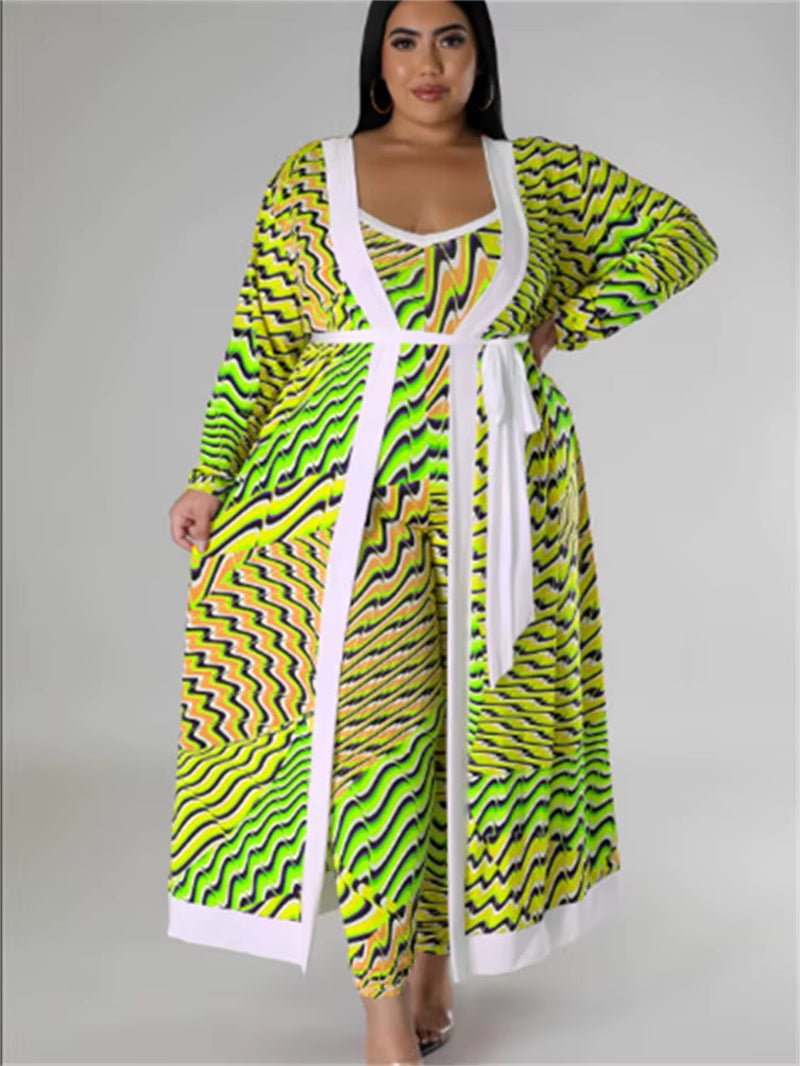 Size Dress Sets 2 Piece Outfits Slip Maxi Dresses Out Wear Coat Cloak Sexy Matching Suit Fall Wholesale Dropshipping