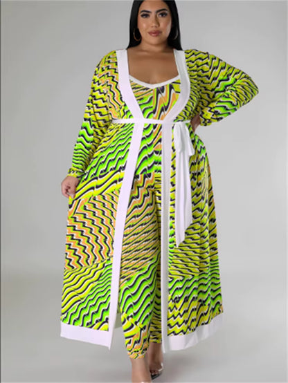 Size Dress Sets 2 Piece Outfits Slip Maxi Dresses Out Wear Coat Cloak Sexy Matching Suit Fall Wholesale Dropshipping