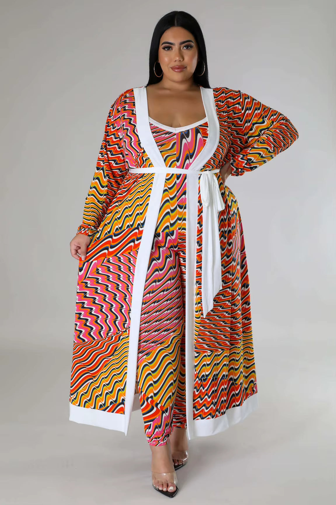 Size Dress Sets 2 Piece Outfits Slip Maxi Dresses Out Wear Coat Cloak Sexy Matching Suit Fall Wholesale Dropshipping