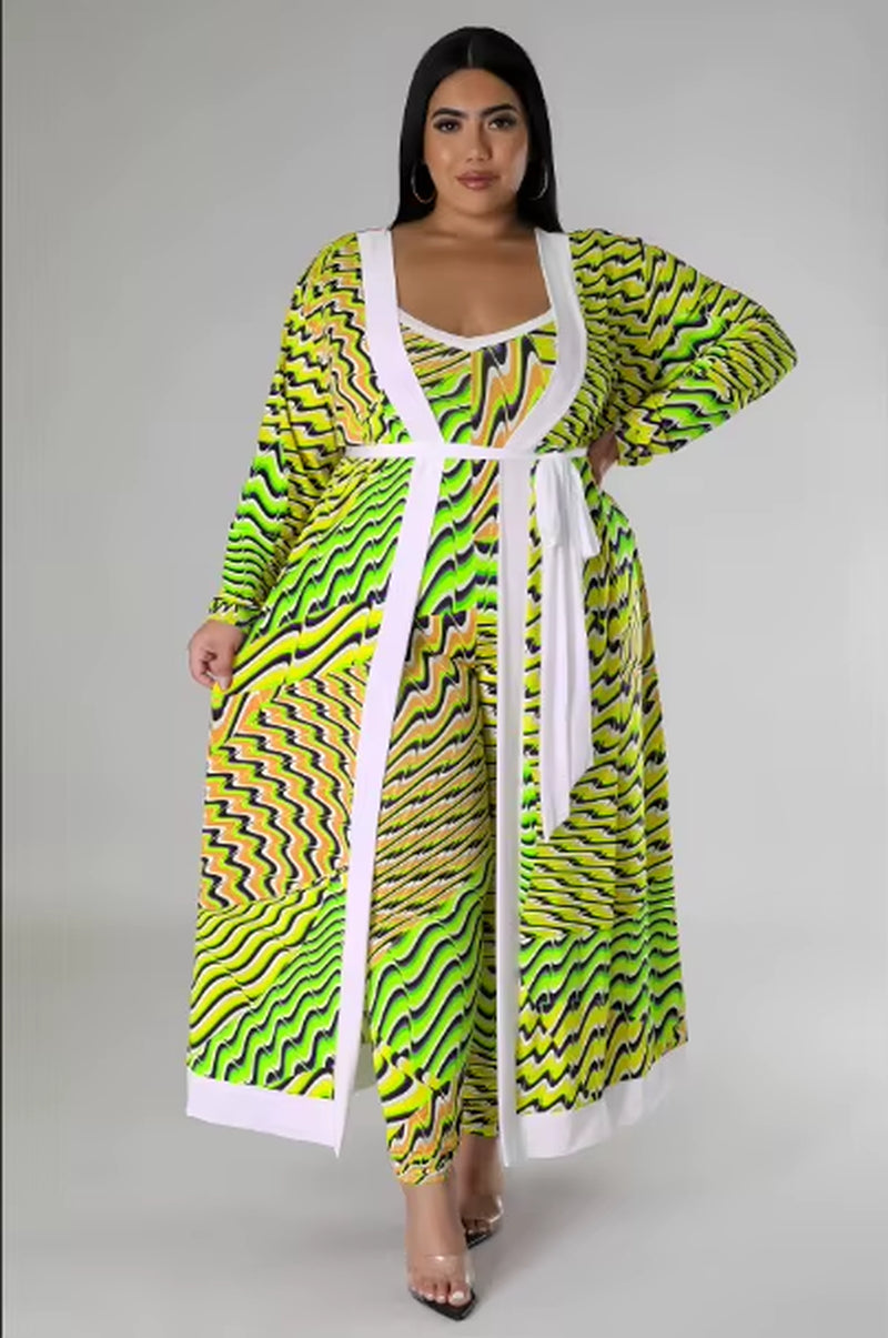 Size Dress Sets 2 Piece Outfits Slip Maxi Dresses Out Wear Coat Cloak Sexy Matching Suit Fall Wholesale Dropshipping