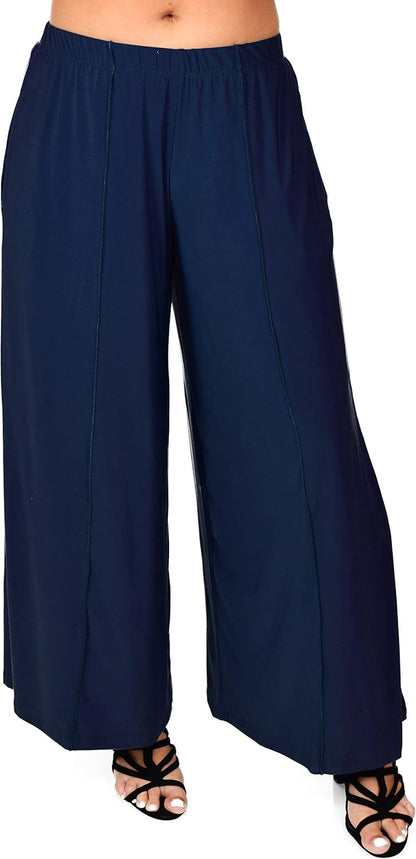 Women plus Size Loose Fitting Boho Palazzo Pants